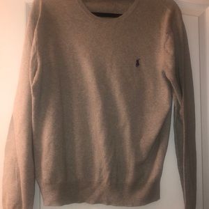 Men’s Polo Long sleeve light gray sweater